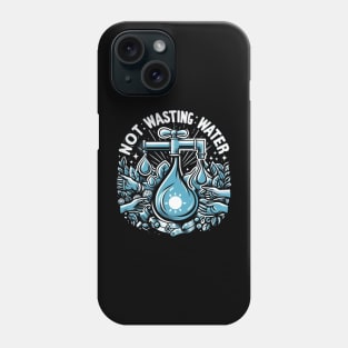 NOT WASTING WATER Phone Case