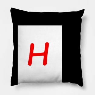 Letter H Pillow