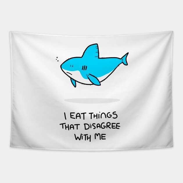 Grumpy Shark Tapestry by grumpyanimals