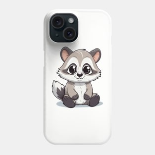 Cartoon Cute Kawaii Adorable Raccoon Phone Case