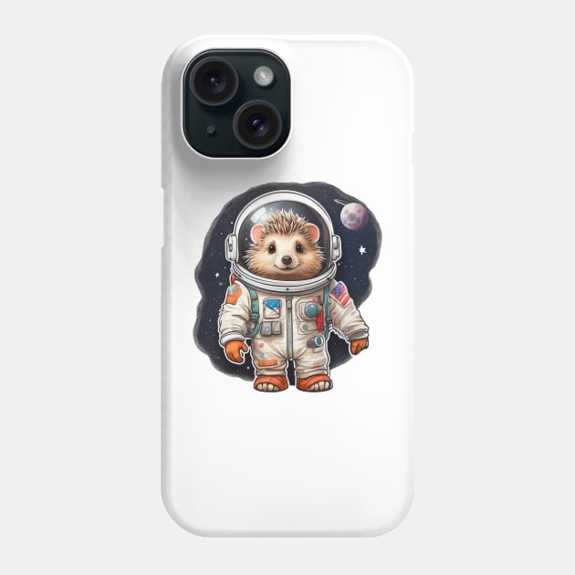 Hedgehog astronaut Phone Case by Ingridpd