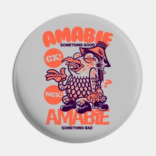 AMABIE (orange) Pin