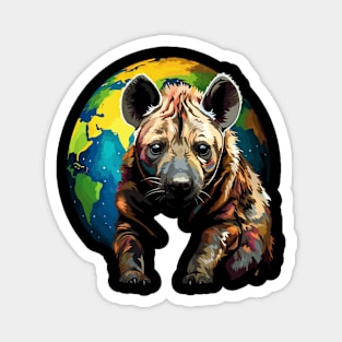 Hyena Earth Day Magnet
