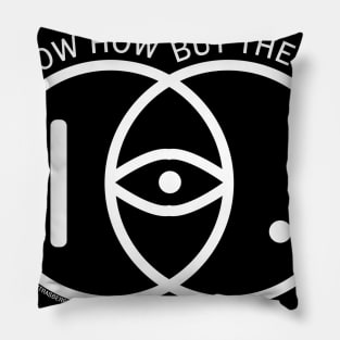 iDKHOW circle logo white ver. Pillow