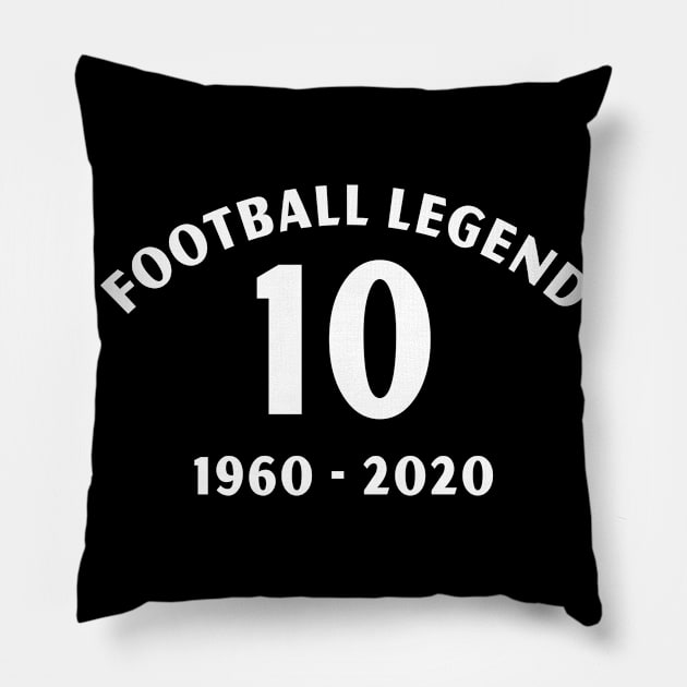 RIP football legend 10 1960 2020 Pillow by hathanh2