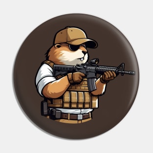 Tactical Groundhog Pin