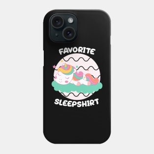 Cute Little Unicorn Sleeping Nap Favorite Sleep time Pajama Phone Case