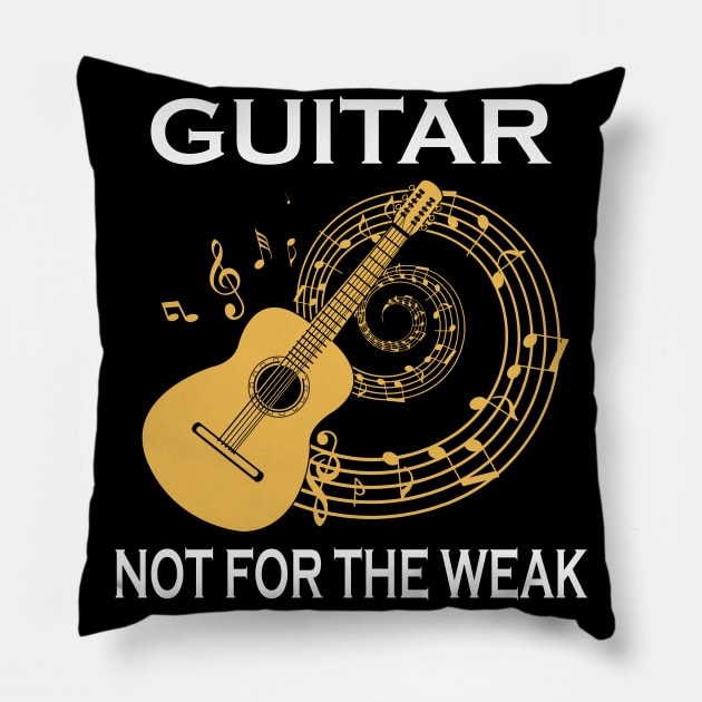 Guitar Not For The Weak Pillow by LotusTee