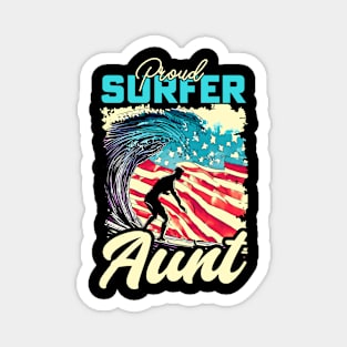 Proud Surfer Aunt Magnet