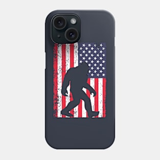 Bigfoot American Flag Phone Case