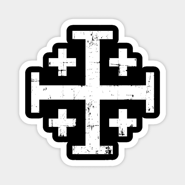 Jerusalem cross Magnet by Designzz