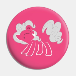 Pinkie Pie White on Pink Pin