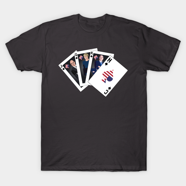 Spade Royal Flush - House Of Cards - T-Shirt