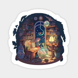 The Magicians Room 3 - Wizard & Witch Series Magnet