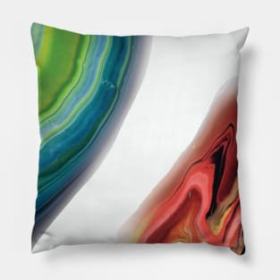 Summer Vibes Marble Waves Pillow