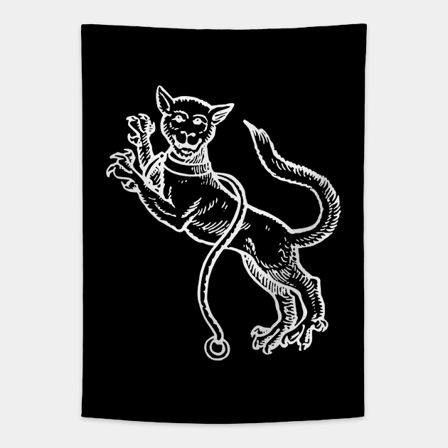 Heraldic Cat-a-Mountain Tapestry by Vintage Boutique