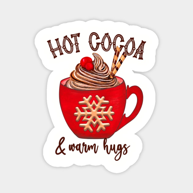 Hot Cocoa Magnet by Designs by Ira