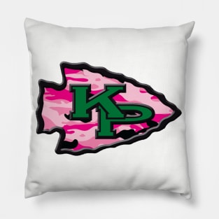 KP Chiefs pink camouflage logo Pillow