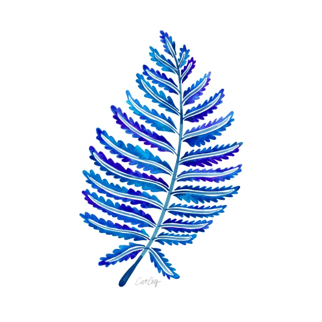 fern leaf navy by CatCoq