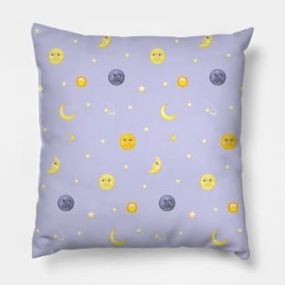 emoji moon Pillow