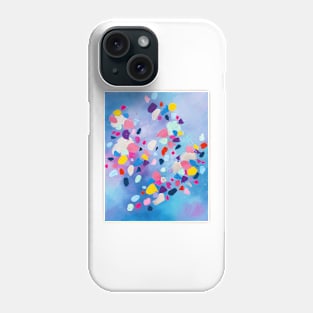 Modern Pastel Abstract Painting, Colorful Contemporary Painting Phone Case