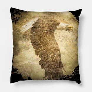 Golden Eagle Bird Animal Wildlife Forest Nature Outdoors Pillow