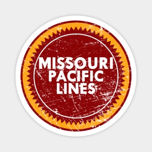 Distressed Missouri Pacific Railroad Magnet