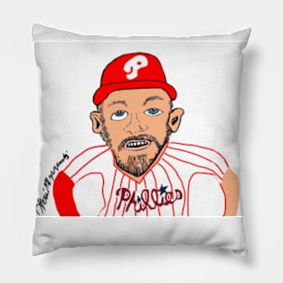 Bryce Harper Philadelphia Phillies Home Jersey Pillow