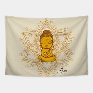 Zen little baby Buddha Tapestry