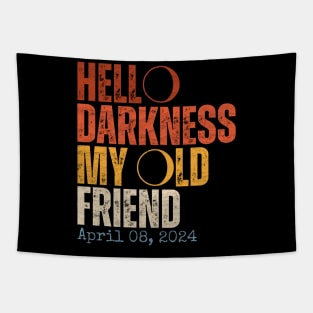 Hello Darkness My Old Friend Solar Eclipse April 08, 2024 Tapestry