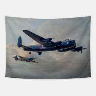 Two Icons - Lancaster and Spitfire Tapestry