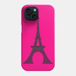 Eiffel Tower - Tiled Grid Design Phone Case