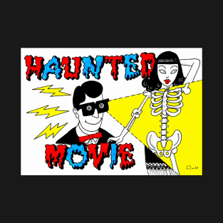 HAUNTED MOVIE COMIX 3D MOVIE LOGO T-Shirt