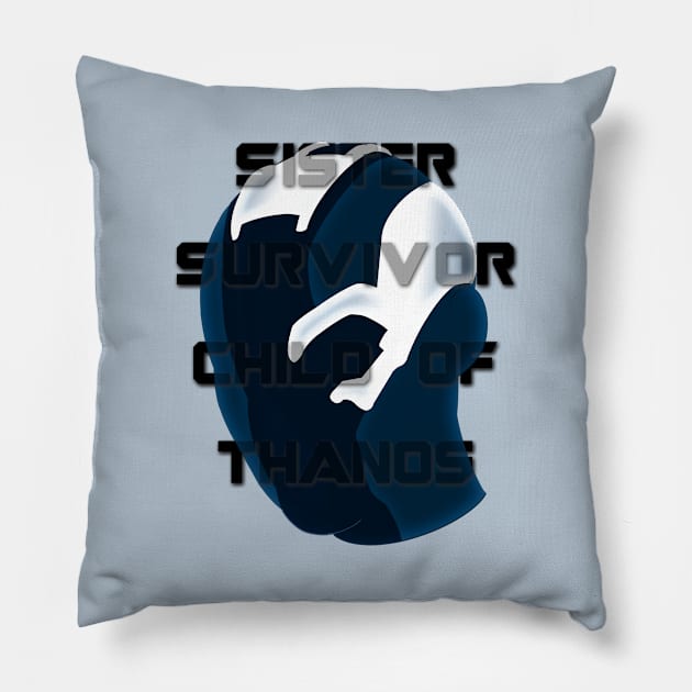 Bionic sibling Pillow by Thisepisodeisabout