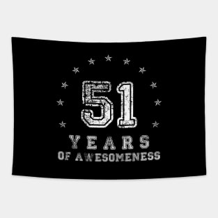 Vintage 51 years of awesomeness Tapestry