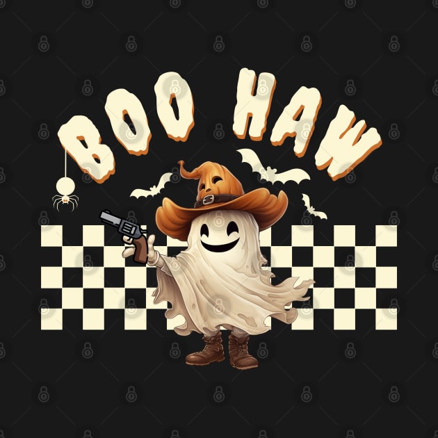 Boo Haw Ghost Halloween Pumpkin Hat Western by iweartrends