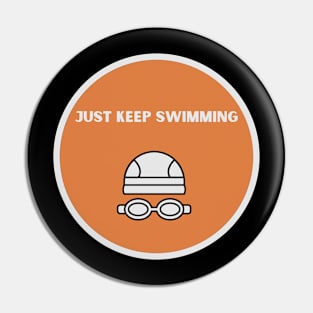 Vintage Just Keep Swimming Pin