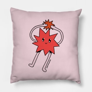 Silly Little Guy | Red Sticker Version Pillow