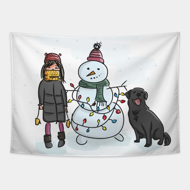 kids happy holidays Tapestry by mtfStore