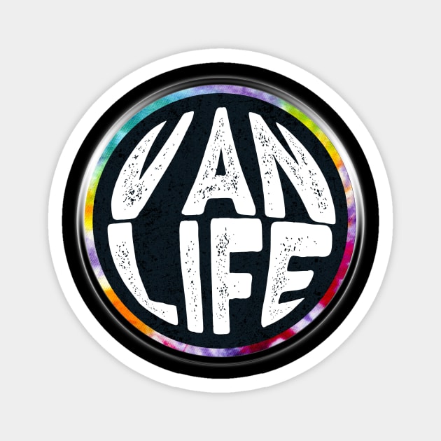 Van Life Gear Distressed - Van Dweller Lifestyle Nation Magnet by Bazzar Designs