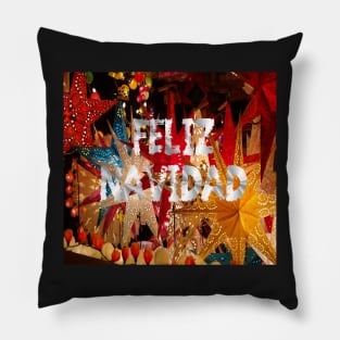 Feliz Navidad Spanish Christmas Holiday Celebration Pillow