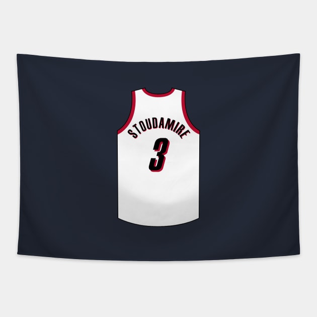 Damon Stoudamire Portland Jersey Qiangy Tapestry by qiangdade