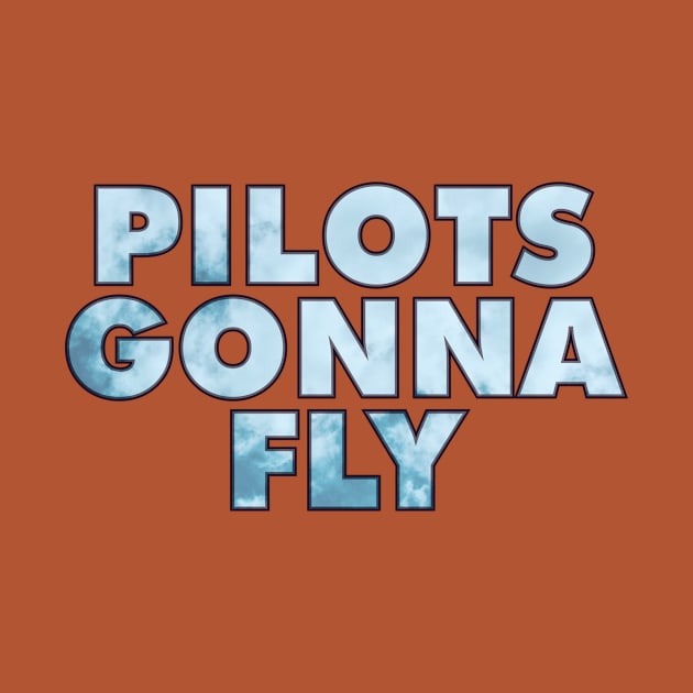 Pilots gonna flight with clouds background by Avion