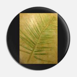 3D Tropical Leaf Print Pin