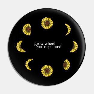 Sunflower Moon Phase Pin