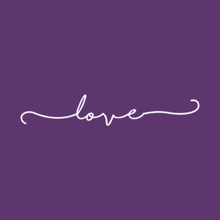 Love Simple Handwriting T-Shirt