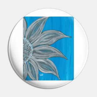 Blue Flower Pin