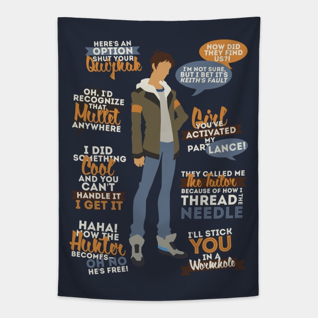 Lance Quotes Tapestry by ZeroKara