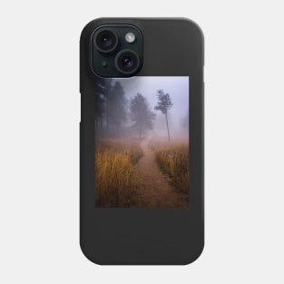 Foggy Path in the Mountains Phone Case