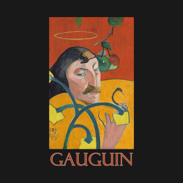 Self Portrait with Halo and Snake by Paul Gauguin by Naves